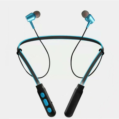 Generic - B11 Binaural Bluetooth Casque Suspendu Cou Écouteurs Magnétiques Écouteurs De Sport Sans Fil Avec Micro Bleu Generic  - Ecouteurs Intra-auriculaires Ecouteurs intra-auriculaires