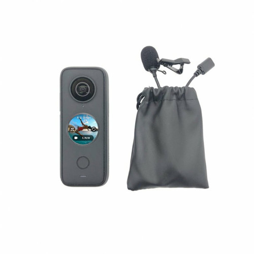 Microphone Microphone Lavalier Type-C Compatible Pour Insta360 One X2/X3 Microphone D'Enregistrement Hifi Noir Compatible Pour Insta360 One X2