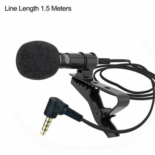 Generic - 3.5Mm Lavalier Microphone Vocal Stand Clip Cravate Audio Vidéo Revers Microphone 3 Mètres Coude Generic  - Microphone