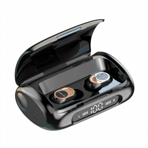 Generic - Écouteurs Portables Sans Fil Compatibles Bluetooth Affichage Numérique Faible Latence Longue Durée Noir Generic  - Ecouteurs Intra-auriculaires Ecouteurs intra-auriculaires