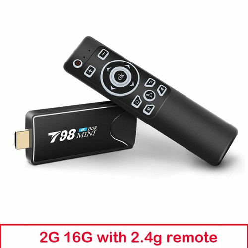 Generic - Mini Tv Stick Box Tv T98 Mini Tvbox Rk3318 Android10.0 Tv Box Lecteur Multimédia Récepteur Tv 2 16G 2 16G_Us Plug Generic  - Box TV (Apple TV, Chromecast...)