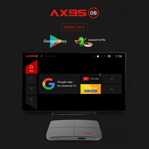 Passerelle Multimédia 1 Abs Material Ax95 Smart Tv Box Android 9.0 Prend En Charge La Version Dolby Tv Google Store 4 32G_Prise Australienne Clavier I8