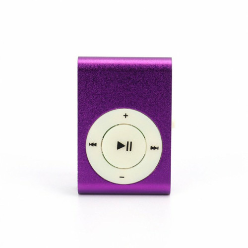 Generic - Sport Clip-Type Mini Lecteur Mp3 Stéréo Musique Haut-Parleur Charge Usb Violet Generic  - MP3