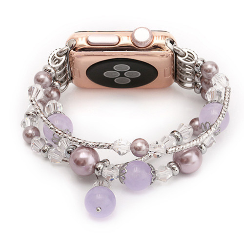 Generic - Bracelet de liaison pour le bracelet Apple Watch Band Purple pour 42 mm 44 mm 45 mm Generic  - Accessoires bracelet connecté