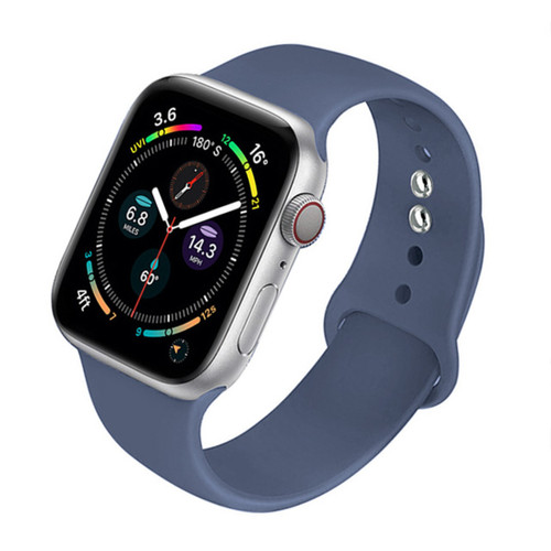 Generic - Bangle de silicone pour Apple Watch Band Alaskan-Blue-52 38 mm ou 40 mm ml Generic  - Accessoires bracelet connecté
