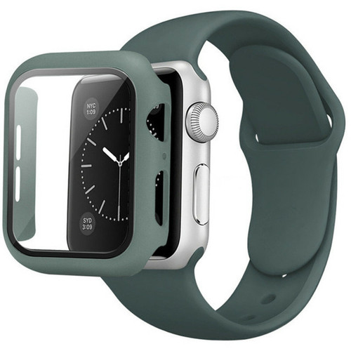Generic - Verre + boîtier + sangle pour Apple Watch Band Green 38 mm S - m Generic  - Accessoires bracelet connecté