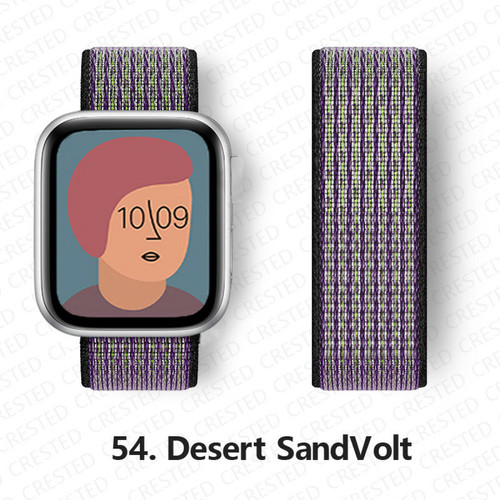 Generic - Sangle de boucle en nylon pour Apple Watch Band 54 Desert Sandvolt 42 mm 44 mm 45 mm Generic  - Accessoires bracelet connecté