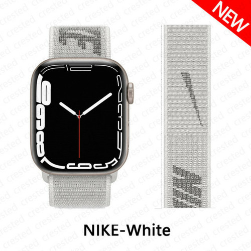 Generic - Sangle de boucle en nylon pour Apple Watch Band New White 42 mm 44 mm 45 mm Generic  - Objets connectés