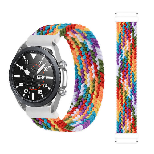 Generic - Boucle solo tressée de 22 mm 22 mm Samsung Galaxy Active 2 / Watch 3/46mm / 42 mm / Gear S3 Bracelet Huawei Watch GT / 2/2E / Pro sangle Generic  - Accessoires bracelet connecté
