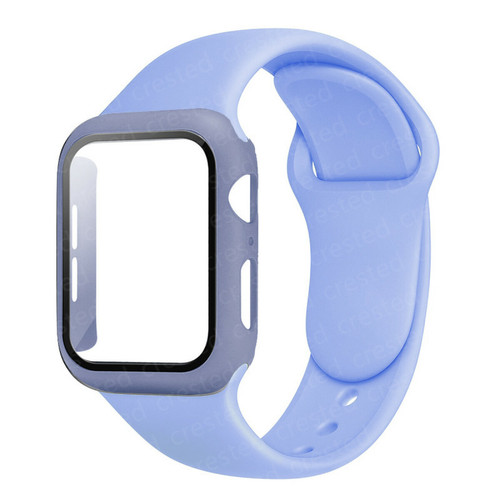 Generic - Verre + boîtier + sangle pour Apple Watch Band Lilac 38mm Series 321 Generic  - Objets connectés