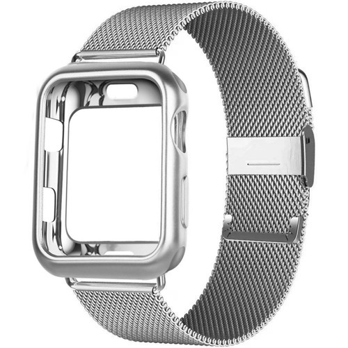 Generic - Sangle de boucle milanaise + étui pour Apple Watch Band Generic  - Marchand Valtroon