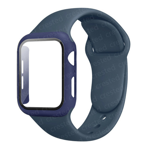 Generic - Verre + boîtier + sangle pour Apple Watch Band Midnight Blue 42mm Series 321 Generic  - Marchand Valtroon