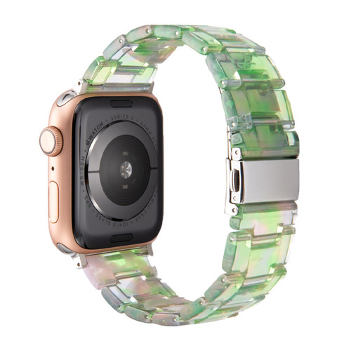 Generic - Sangle de montre en résine pour la bande de montre Apple Clear Green pour 38 mm 40 mm 41 mm Generic  - Montre et bracelet connectés