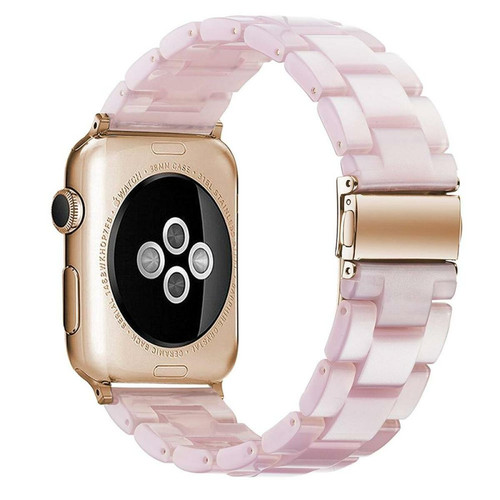 Generic - Sangle de montre en résine pour la bande de montre Apple Pink pour 38 mm 40 mm 41 mm Generic  - Objets connectés