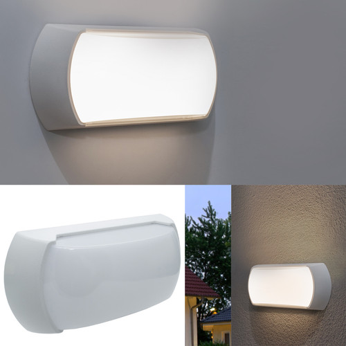 Generic - Applique couleur blanc LED 12W lumière extérieure IP54 lampe murale jardin entrée porche 4000K 960 lumens 230V Generic  - Luminaires