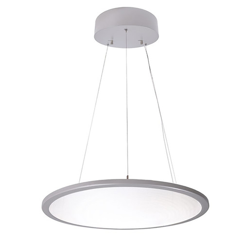 Generic - LED chandelier 50W lampe pendante cercle moderne dimmable diffuseur clair bureau 230V SIVER 4000K Generic  - Luminaires Gris
