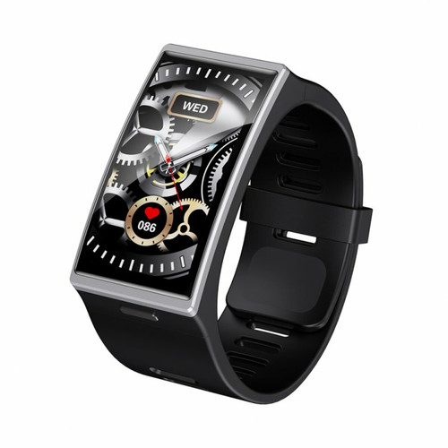 Montre connectée Generic Dm12 Smartwatch 1.9 Pouces Fréquence Cardiaque Pression Artérielle Surveillance Du Sommeil Sport Bracelet Intelligent Noir