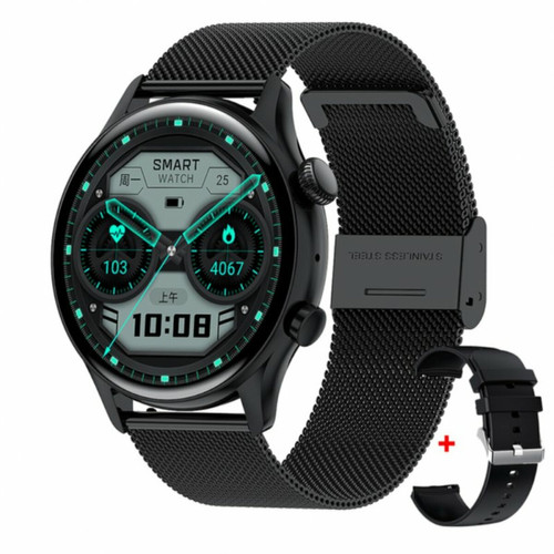Generic - Hk8Pro Montre Intelligente Amoled Bluetooth Appel Bracelet De Commande Vocale Moniteur De Fitness Smartwatch Acier Noir Generic  - Montre connectée