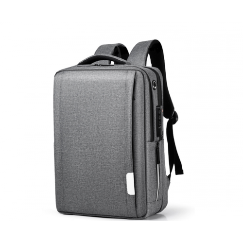 Generic - 15,6 pouces sac à dos imperméable sac d'ordinateur portable sac anti-vol sac à dos avec le sac de chargement USB mot de passe verrouillé-gris Generic   - Generic