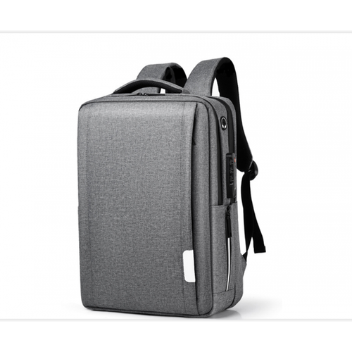 Generic - 17,3 pouces sac à dos imperméable sac d'ordinateur portable sac de sac à dos anti-vol avec sac de sauvegarde USB mot de passe verrouillé-gris Generic   - Generic