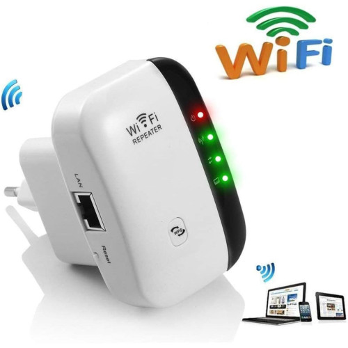 Generic - Amplificateur WiFi Répéteur WiFi Range Extender 300Mbps Multifonction Mini Amplificateur de signal WiFi sans fil Point d'accès sans fil 2,4 GHz avec fonction WPS Conforme à IEEE802.11n/g/b - Wifi extender
