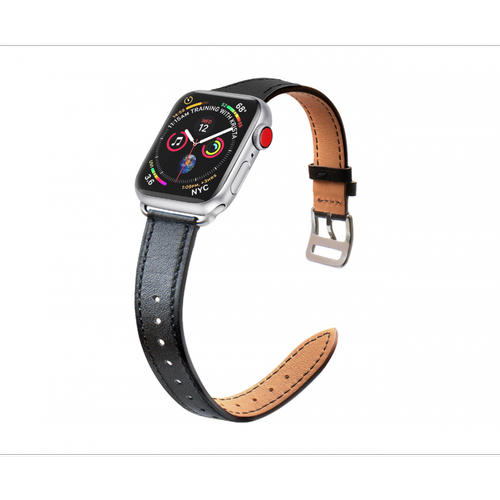 Accessoires Apple Watch Generic B21 Black Watch Remplacement Bracelets de remplacement 42mm 44mm 45mm Petite taille Sport Sport en cuir de taille pour Apple Iwatch 7654321 SE