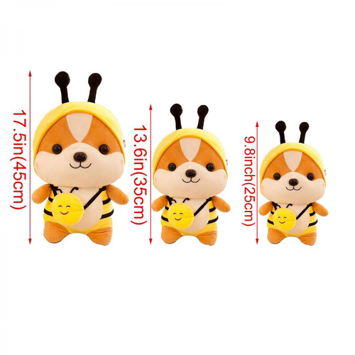 Generic (Bee Style45Cm) Transformez-vous en un jouet en peluche de poupée écureuil pour accompagner les enfants cadeau @7e Edition1
