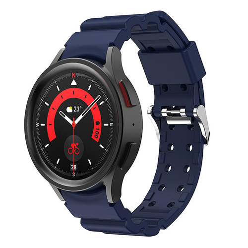Generic - Bracelet de montre en silicone 20MM compatible Samsung Galaxy Watch5/4 Classic (Bleu Nuit) Generic  - Objets connectés
