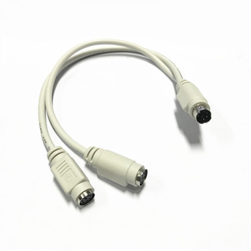 Câble antenne Câble de connexion pour clavier et souris 4PCS PS / 2 Round Mouth One-off Two-wire Keyboard Mouse Connection Cable