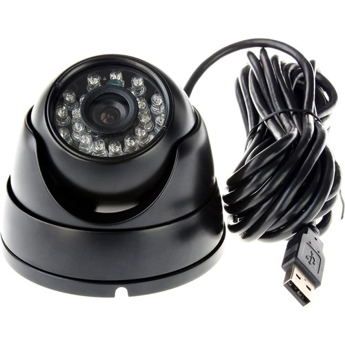 Webcam Generic Caméra dôme de 1,3 million de pixels avec webcam HD à vision nocturne LED infrarouge Caméra à conque USB à faible éclairage de 1,3 million de dollars $video Surveillance Night Vision HD Webcam