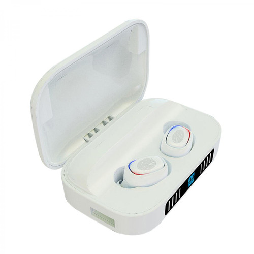 Generic - Casque sans fil TWS Bluetooth 5.1 écouteurs avec micro LED à affichage numérique Casques de sport à contrôle tactile129 Generic  - Micro-Casque