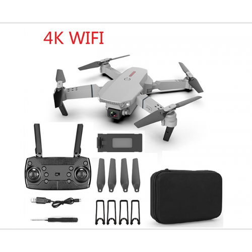 Drone D64 gris caméra simple caméra télécommande d'avion jouet drone quadrocoptère ultra grand angle 4k hd photographie aérienne pliante plan