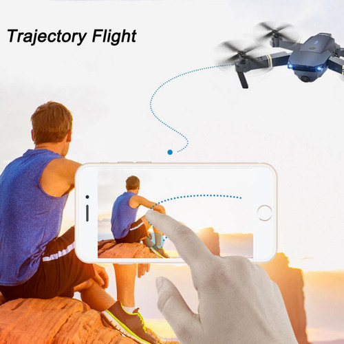 Drone E58 2Mp W / 720P Caméra Wifi Fpv Pliable Selfie Drone Rc Quadcopter Rtf @7e Edition3