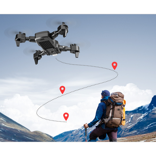 Drone Flux optique Vision Positionnement Télécommande Airplane Toy Toy Drone Quadcopter 4K HD Dual Caméra Caméra de pliage aérien