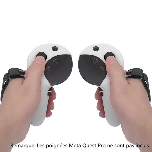 Accessoires PS Vita Housse de protection en silicone Grip Protective Cover pour poignée de jeu VR Accessoires pour Meta Quest Pro (Blanc)