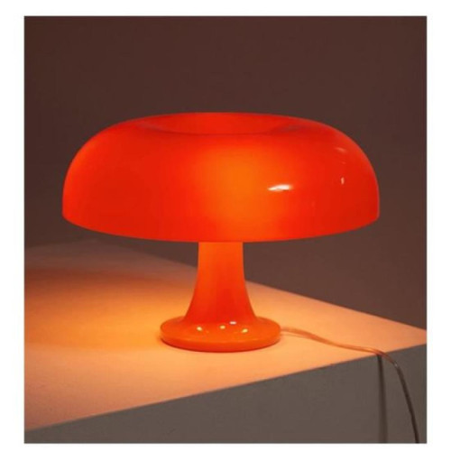 Generic - Lampe de Table en forme de champignon, Vintage, pour chambre à coucher, salon, décoration de la maison, LED-Orange - Maison Orange