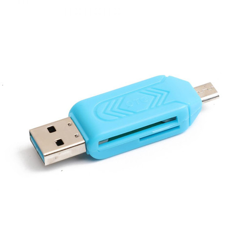 Generic - Lecteur de carte multifonctionnel USB A Micro USB 2 en 1 lecteur de carte OTG Support carte SD / TF pour téléphone PC portable ble958 Generic  - Lecteur usb