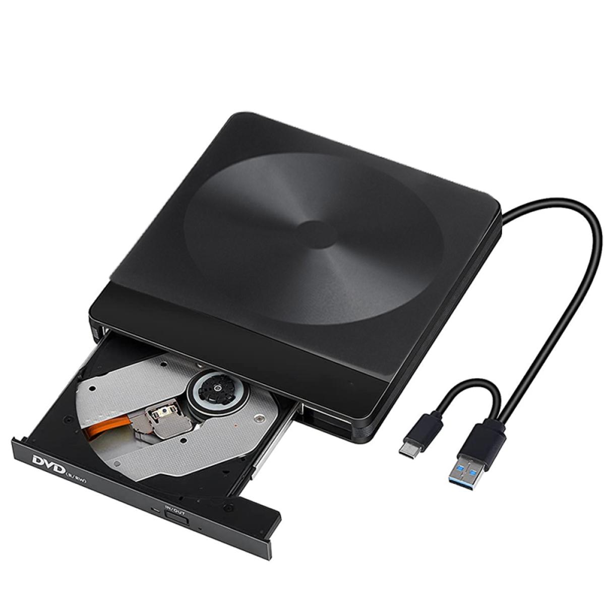 Generic - Lecteur de disque externe, USB C 3.0 et Type-C Lecteur CD DVD  externe pour MacBook Windows Ordinateur portable Ordinateur de bureau  Ordinateur portable - Lecteur Blu-ray - Rue du Commerce