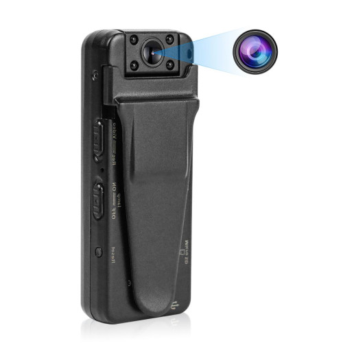Generic - Mini caméra corporelle portable, petit caméscope portable 1080p avec vision nocturne/détection de mouvement, micro caméra de surveillance de sécurité pour intérieur et extérieur Generic  - Caméras