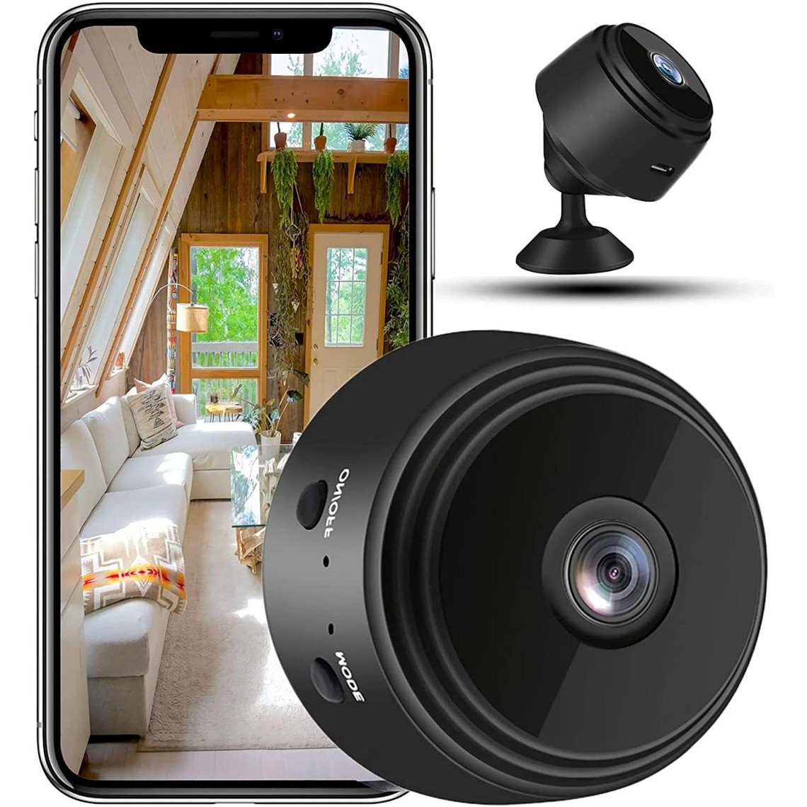 Accessoires caméra Generic Mini caméra de sécurité 1080P Surveillance sans fil de sécurité intérieure et extérieure