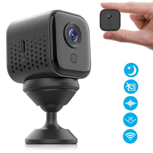 Generic - Mini caméra espion sans fil, 1080P HD WiFi petite caméra de sécurité intérieure portable avec capteur de mouvement - Generic