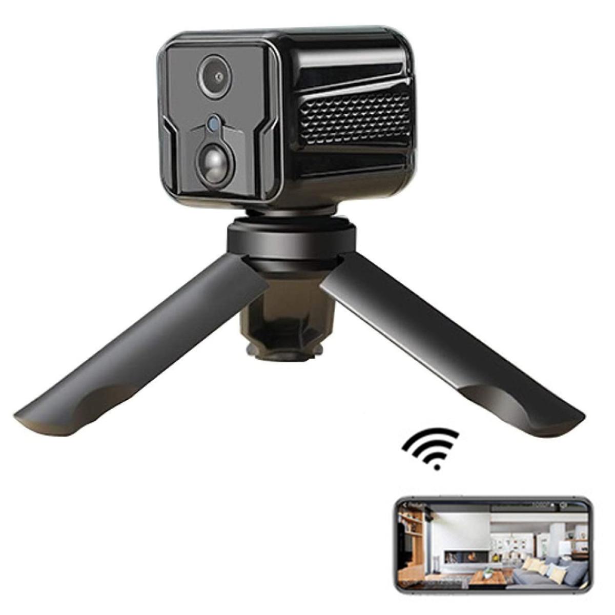 Mini caméra espion sans fil WiFi - 1080P Nanny Cam avec application pour  téléphone portable, petite caméra de sécurité secrète pour la maison/la