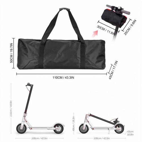 Generic Sac à main imperméable portatif de sac de transport de tissu d'Oxford pour le scooter de Xiaomi M365 @7e Edition1