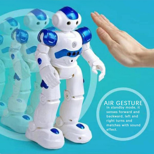 Generic Télécommande de danse de jouet pour enfants de chargement multifonction de robot intelligent Bleu