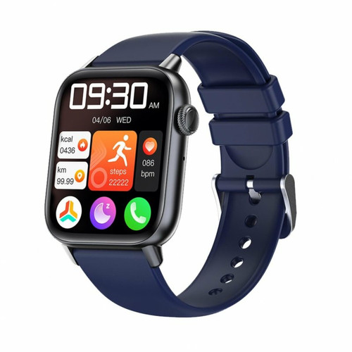Generic - Qs08Pro Montre Intelligente Hommes 1.83 Pouces Écran Tactile 300Mah Moniteur Sain Ip67 Étanche Sports Smartwatch Bleu Generic  - Generic