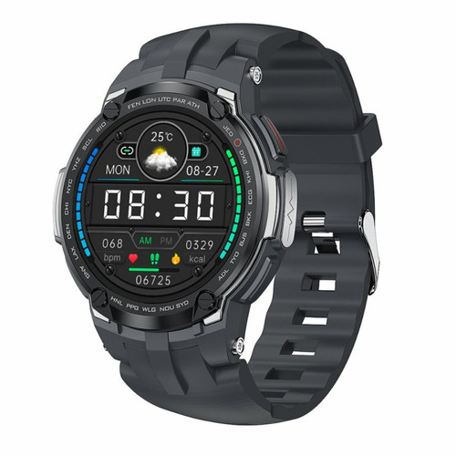 Generic - V6 Smart Watch Écran Tactile Ecg Sang Oxygène Fréquence Cardiaque Moniteur De Santé Sports Fitness Noir Argent Generic  - Objets connectés