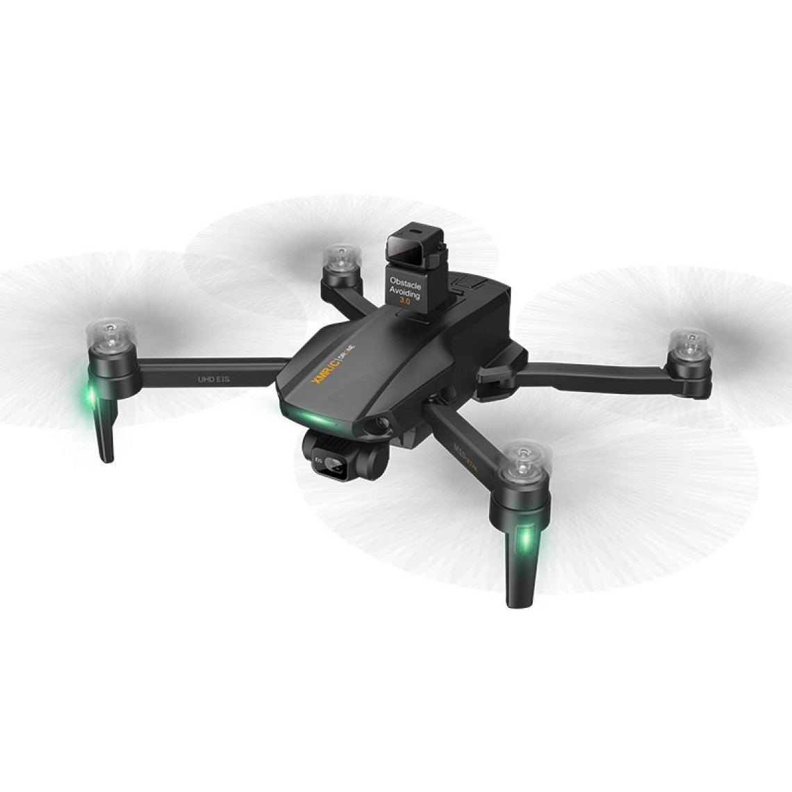 Drone connecté Generique Brother Drone M10 Ultra avec 4K UHD caméra GPS Fonction d'évitement d'obstacles FPV 2 Batterie Noir