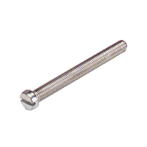 Gfd - Vis à métaux tête cylindrique empreinte fendue acier zingué blanc entièrement filetées, Ø 5 mm, longueur 70 mm, boîte de 200 Gfd  - Gfd