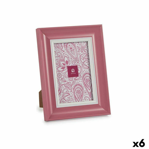 Gift Decor - Cadre photo Verre Rose Plastique (6 Unités) (2 x 21 x 16 cm) Gift Decor  - Cadres, pêle-mêle