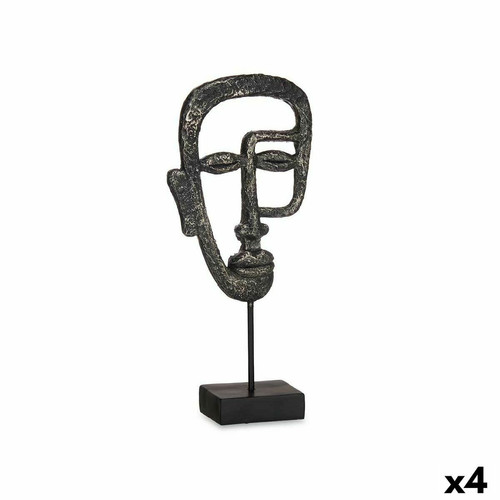 Gift Decor - Figurine Décorative Visage Noir 19,5 x 38 x 10,5 cm (4 Unités) Gift Decor  - Objets déco